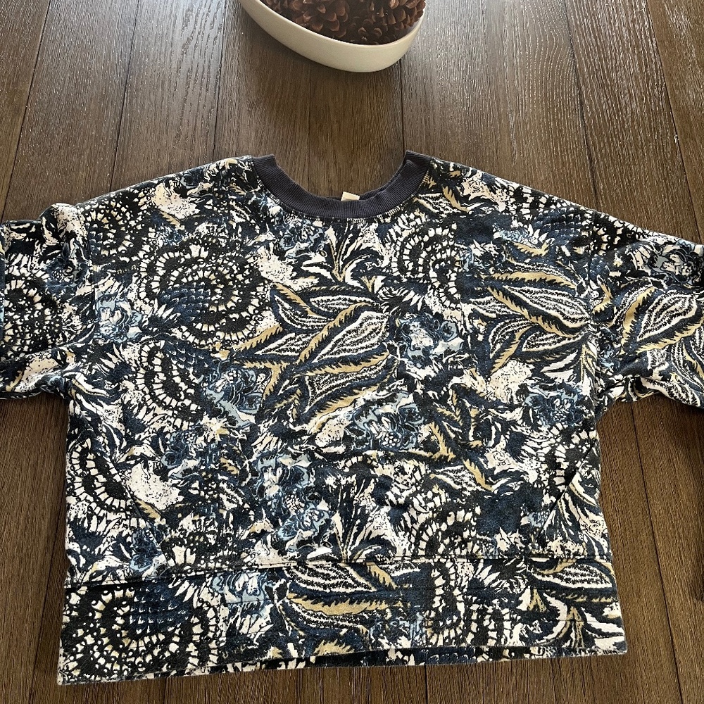 Jovie Floral Blue Green Sweater